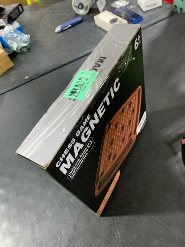 Photo 1 of Magnetic Game Chess, Magnet Game Chess 40 Piceses, Family Games for Kids and Adults, Board Game for Kids 8-12 Family Games Night 2-4 Players, Gifts for Teens Kid (Brown)