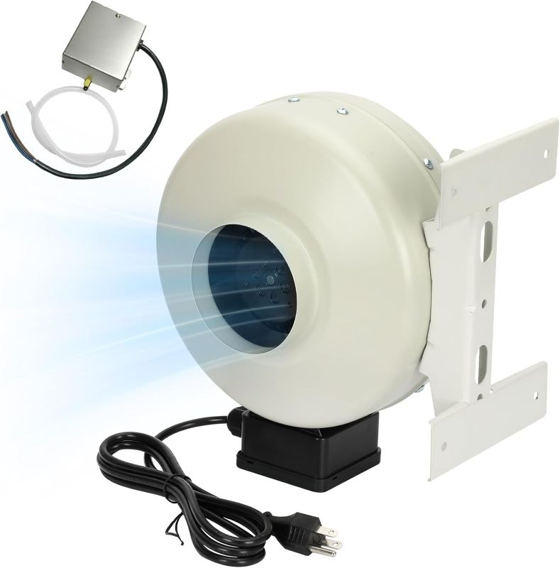 Photo 1 of Vanesa M-4DBT Automatic Dryer Booster Exhaust Fan, 200 CFM | Auto-On | Dryer Vent Booster Fan for Enhanced Drying, Universal 4" Duct, Compatible with All Dryers,Easy Install, Reduces Drying Time
