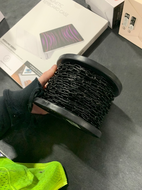 Photo 1 of 100 ft 1/12" Metal Hanging Chains Fixture Chain Decorative Chain Light Duty Chain Utility Chains for Hanging Plants, Basket, Light Fixture, Chandelier, Lamp (2mm 100ft)