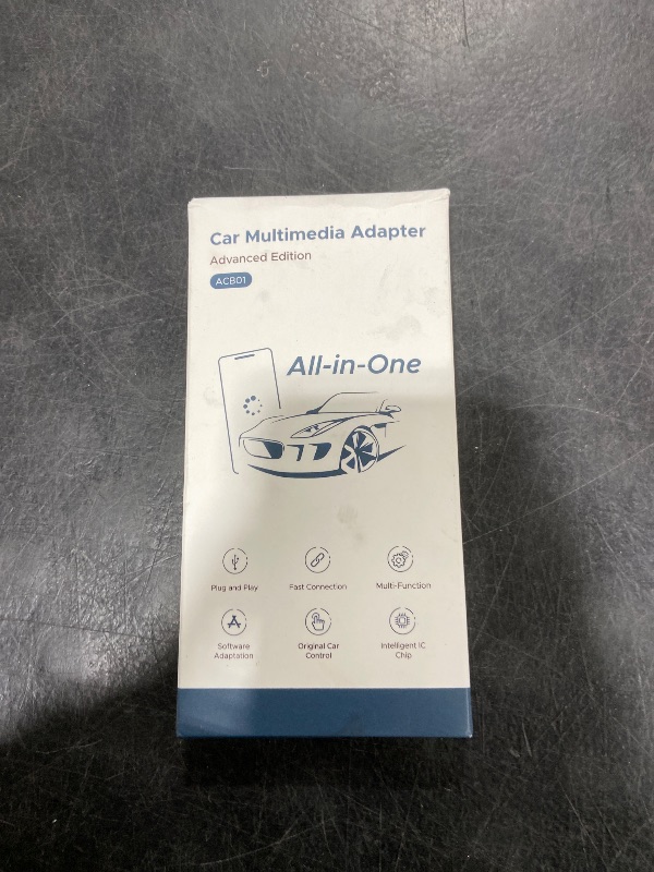 Photo 1 of 4-in-1 Wireless CarPlay Adapter for Streaming Netflix/YouTube/TikTok/TF Card, 2026 Magic Video AI Box & Android Auto Dongle [Dual Band WiFi, Bluetooth 5.3] Plug & Play, Fits for OEM Wired Car Play Car