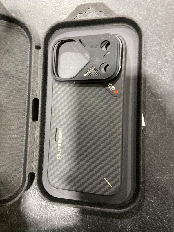 Photo 1 of Aulumu A17 Aramid Fiber iPhone 17 Pro Case | 1500D Ultra Slim Woven | CoolHyper Real Cooling | Compatible with MagSafe