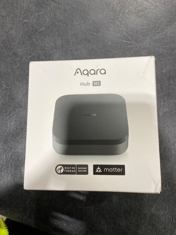 Photo 1 of Aqara Smart Home Hub M3 for Advanced Automation, Matter Controller, Thread Border Router, Features Zigbee, Bluetooth, Wi-Fi, PoE, IR, Supports Alexa, Apple HomeKit, SmartThings, Home Assistant, IFTTT