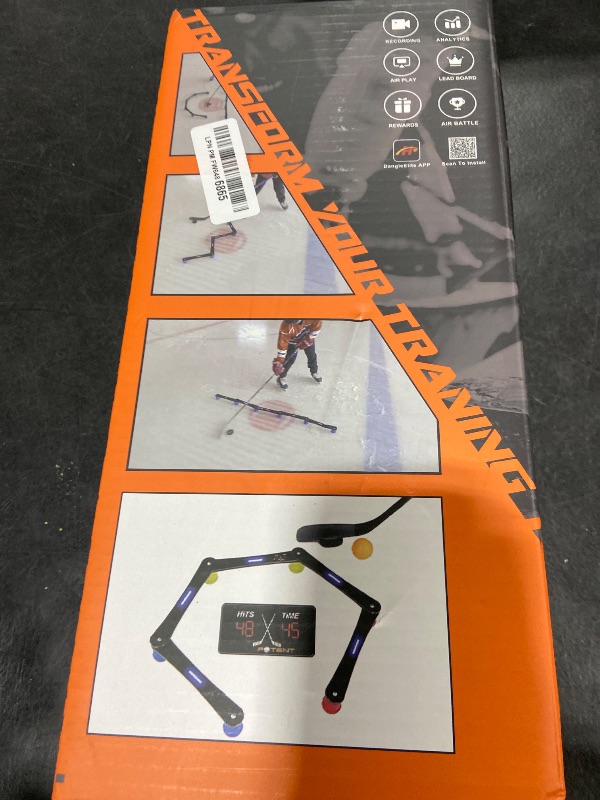 Photo 1 of Potent Digital Stickhandling Trainer 2.0 with App-Enabled Training, Built-in Scoreboard & Countdown Timer - Practice Puck Control & Reaction Times, Portable On & Off Ice Hockey Training Aid
