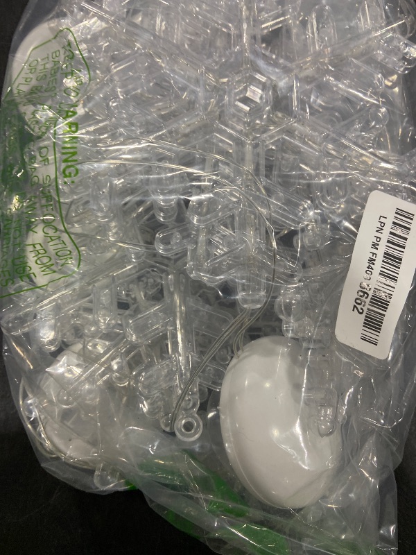 Photo 1 of 5 Pcs Christmas Window Lights Decorations with Timer and Remote Control, Snowflake Battery Operated Christmas White Hanging String Light for Xmas Tree Fireplace Indoor Outdoor Holiday Party Decor