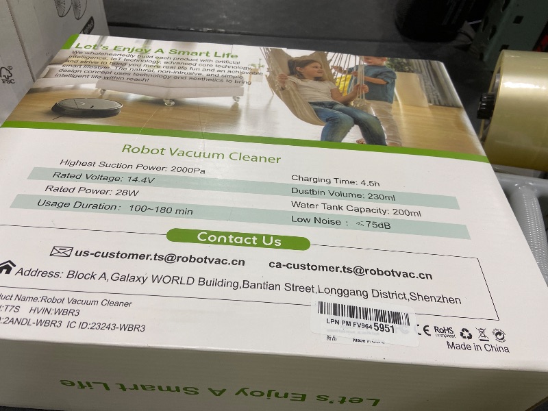 Photo 1 of UMMUND Robot Vacuum and Mop Combo, 2 in 1 Mopping Robotic Vacuum Cleaner with Schedule, Wi-Fi/App/Remote, Strong Suction, Self-Charging, Slim, Ideal for Hard Floor, Pet Hair, Low-Pile Carpet