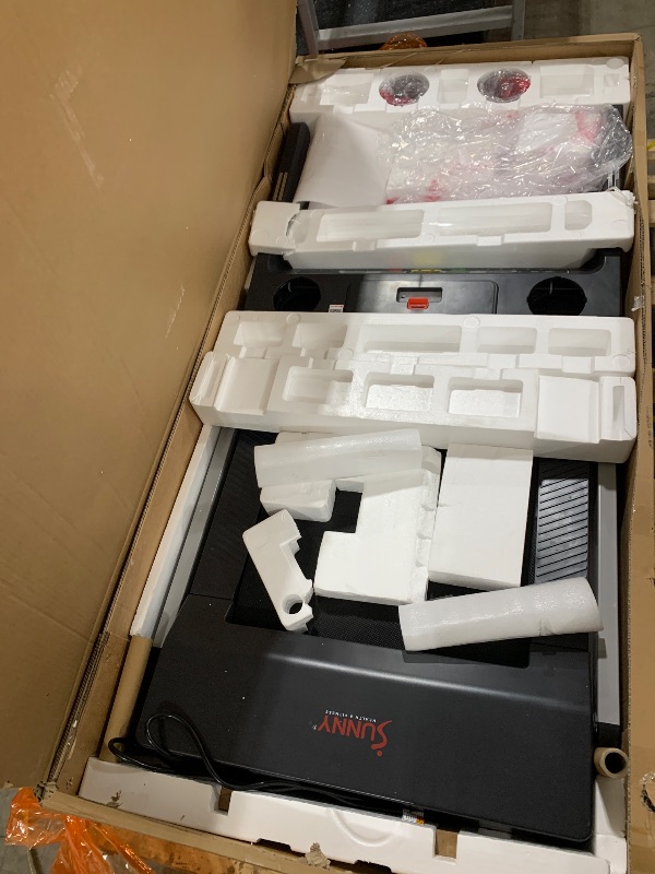 Photo 1 of Sunny Health & Fitness Foldable 15 Level Auto Incline Treadmill, 20" Wide Running Belt, Quiet Brushless, Digital Display, 300 LB Weight Capacity, SunnyFit App Bluetooth Connection- SF-T723030