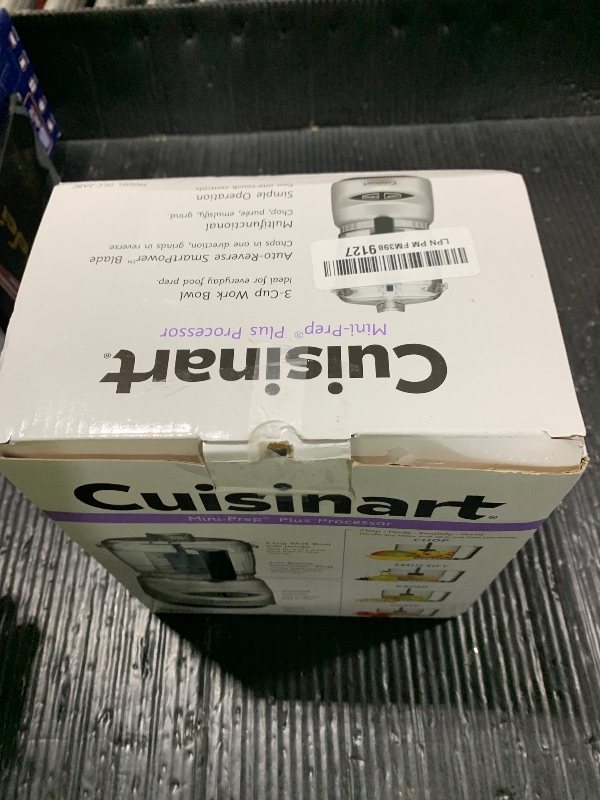 Photo 1 of Cuisinart Mini-Prep Plus Food Processor, 24-Ounce Mini Food Processor to Chop Herbs, Vegetables, and Hard Cheese, 24-Ounce Work Bowl, Reversible Stainless Steel Blade, DLC-2ABC, Brushed Chrome