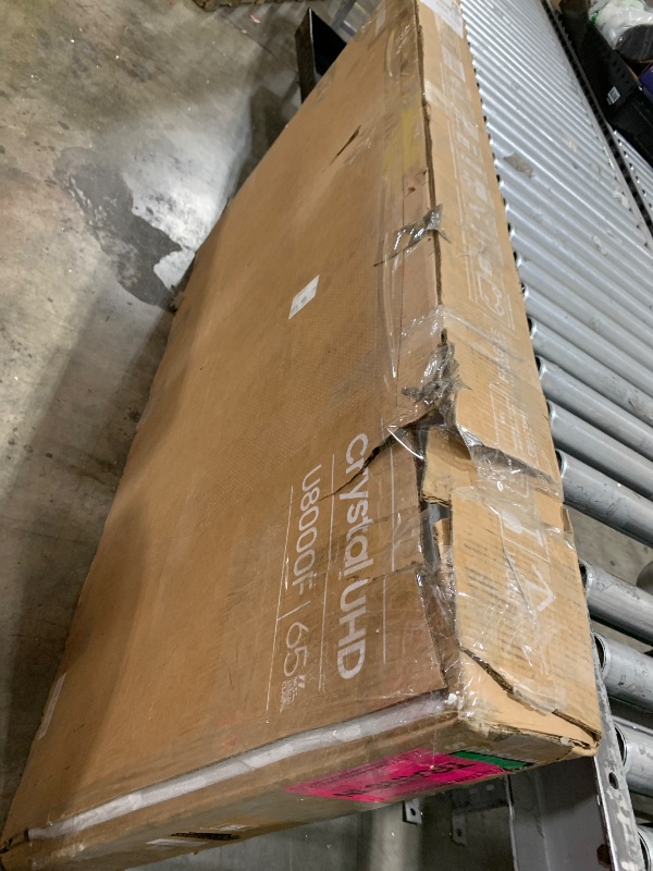 Photo 1 of TV IS BROKEN PARTS ONLY  Samsung 65-Inch Class Crystal UHD U8000F 4K Smart TV (2025 Model) Endless Free Content, Crystal Processor 4K, MetalStream Design, Knox Security, Alexa Built-in