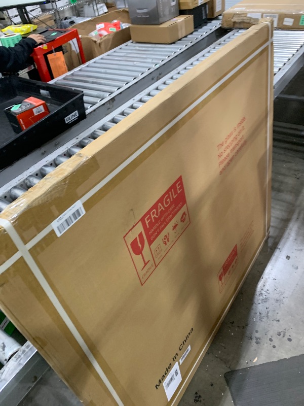 Photo 1 of [Tempered Glass] 50“x44” Beveled Edge Glass Chair Mat with Polished Edge Clear Office Chair Mat, Glides Smoothly, Suitable for Carpet or Hardwood Floors