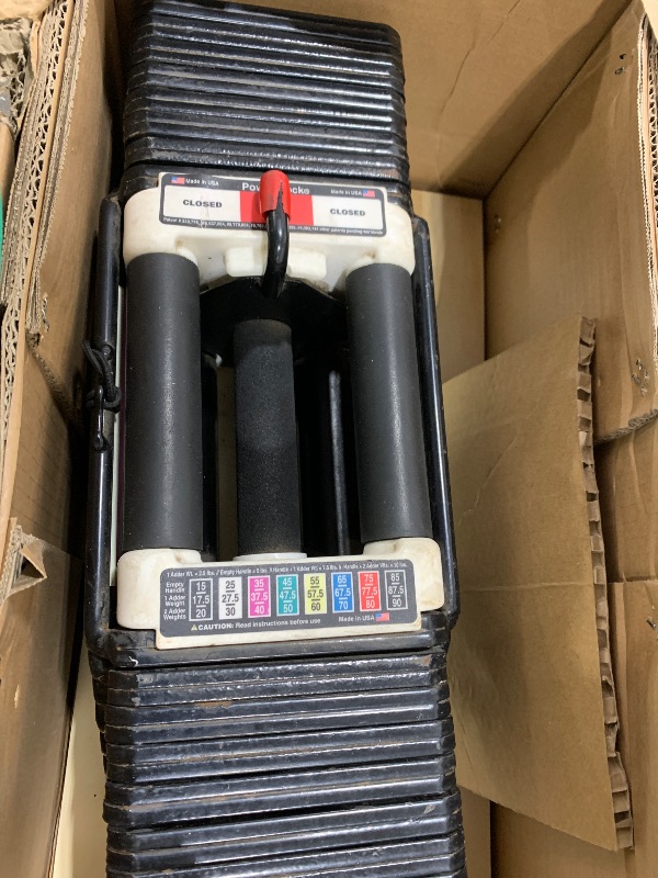 Photo 1 of PowerBlock Pro 100 Adjustable Dumbbell, Sold As A Single Unit 5-100 lb Dumbbell – Durable Steel Build, Innovative Workout Equipment, Strength Training