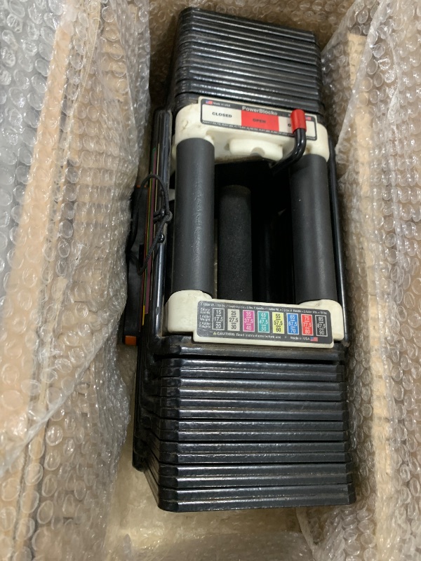 Photo 1 of PowerBlock Pro 100 Adjustable Dumbbell, Sold As A Single Unit 5-100 lb Dumbbell – Durable Steel Build, Innovative Workout Equipment, Strength Training