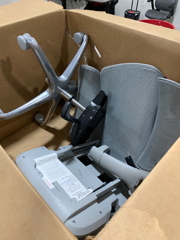 Photo 1 of COLAMY Ergonomic Mesh Office Chair, High Back Desk Chair with Footrest, Adjustable Headrest and 3D Arms, Fixed Tilt Lock, Lumbar Support, Breathable Mesh Computer Chair for Home Office - Grey