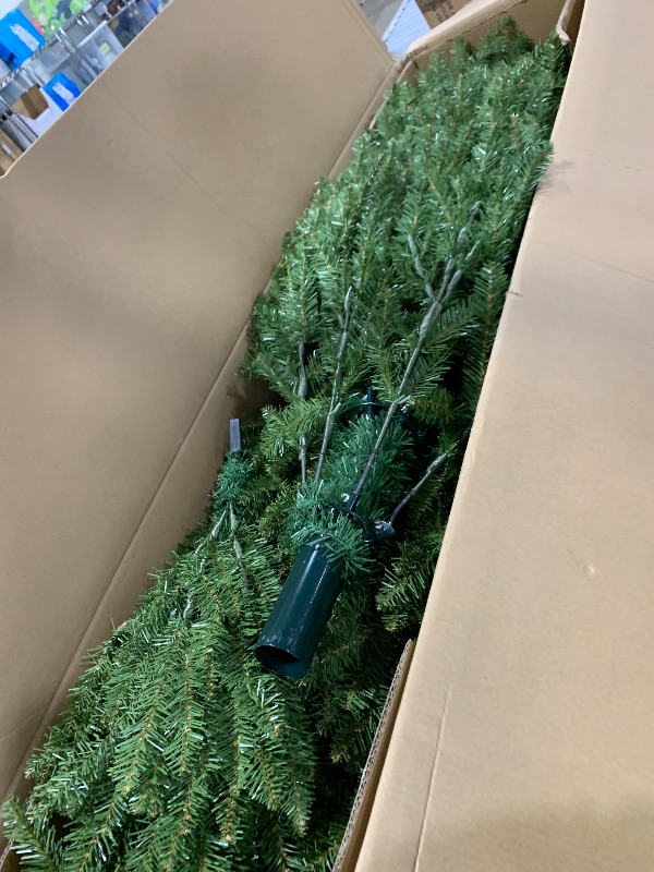 Photo 1 of National Tree Company 12 ft Unlit Dunhill Fir Artificial Full Christmas Tree, 7,794 Tips, Includes Stand, Green