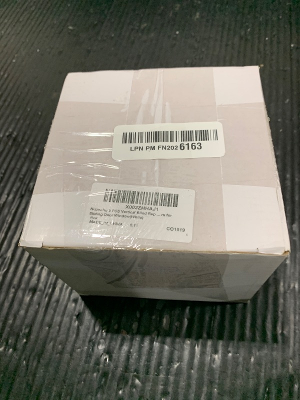 Photo 1 of Nuanchu 5 PCS Vertical Blind Replacement Slats PVC Vertical Blind Slats Replacement Parts and 30 Pieces Clear Repair Tabs Repair Fixers for Sliding Door Window(White)