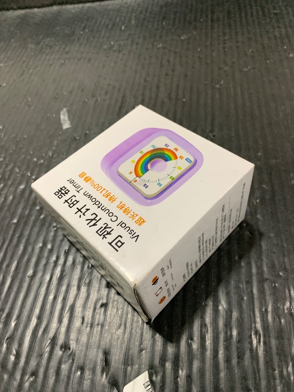 Photo 1 of Kids Visual Timer Cute Rainbow - 60 Minute Countdown Timer Time Management for Kids and Adults, Timer for Cooking Classroom Meeting (Blue)