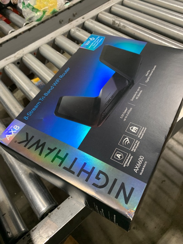 Photo 1 of NETGEAR Nighthawk 8-Stream WiFi 6 Router (RAX70) - Security Features, AX6600 Tri-Band Wireless Speed (up to 6.6 Gbps) - Coverage up to 2,500 sq. ft., 40 Devices