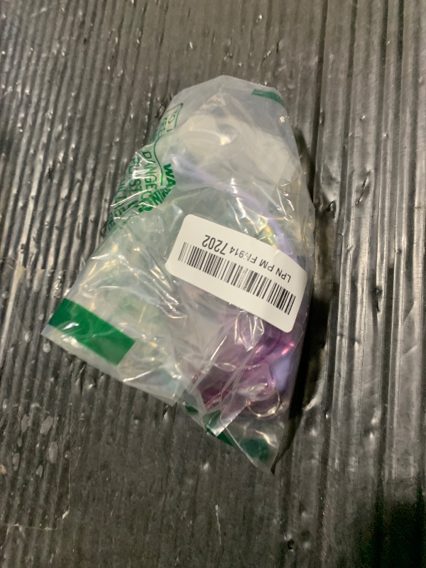 Photo 1 of [Upgrade Lock] Clear Case for Galaxy Buds 2 Pro/Pro/2/Live, Transparent Hard PC Full Protective Cover With Fashion Candy Keychain (Purple)