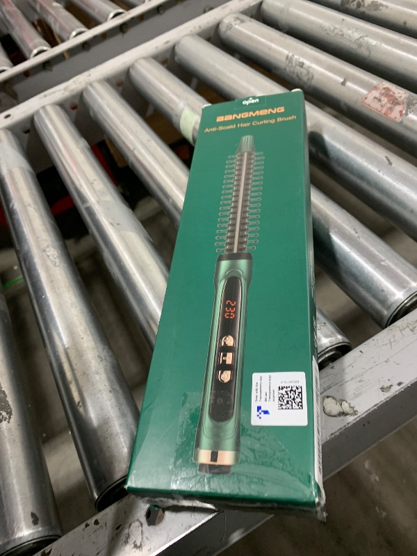 Photo 1 of BANGMENG Mini Thermal Round Brush, 0.35 Inch Barrel Volume Heat Styling Brush for Men and Women Short Thin Curly Straight Hair, Heated Curling Iron,12 Temperature Setting (0.95 Inch with Bristles)