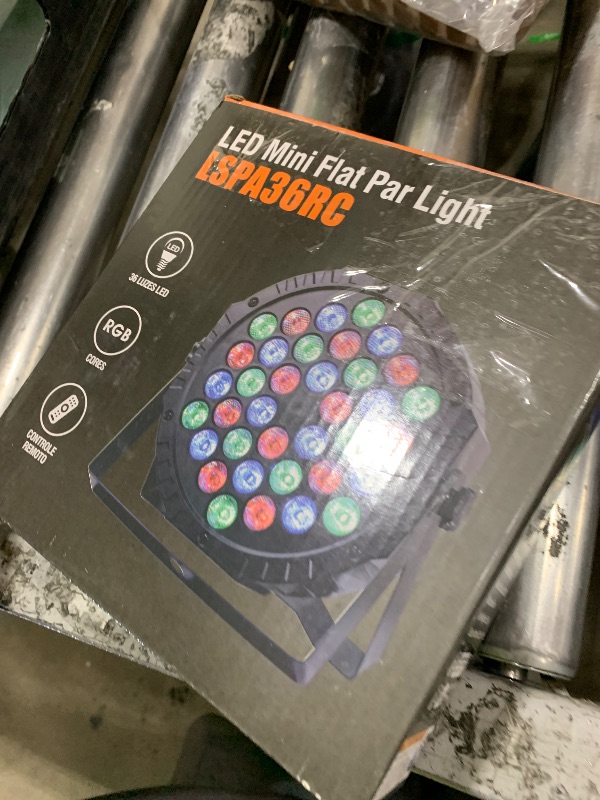 Photo 1 of Stage DJ Par Lights for Party: 36 RGB LED Uplighting Stage Light with Sound Activated Remote DMX Control - Uplights Disco Lights for Parties Events Club Dance Stage Lighting
