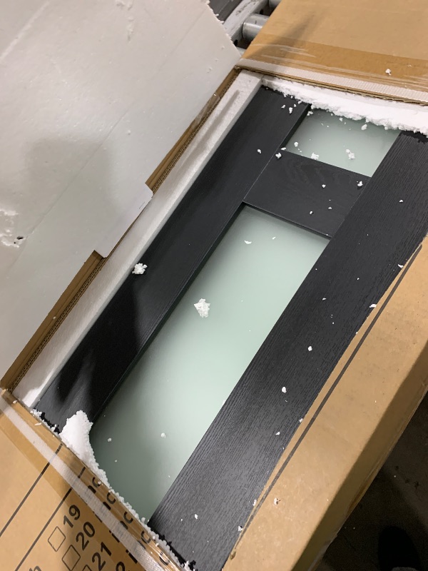 Photo 1 of COSHOMER Bifold Doors for 48" x 80" Opening, 3-lite Tempered Frosted Glass Closet Folding Doors with Hardware kit Included, Easy Assembly, Black