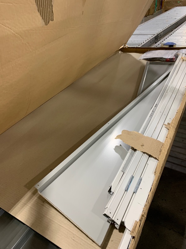 Photo 1 of Absco Durango 5 Ft. x 10 Ft. Metal Storage Shed DIY Woodland Gray Galvanized Steel Bike Shed for Tools, Lawn & Garden Equipment, Outdoor Patio Furniture, Perfect in Backyard, Garden Lean to Shed Kit