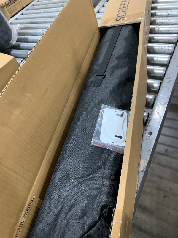 Photo 1 of Projector Screen with Stand, Outdoor Projector Screen 16:9 and Tripod Stand, Portable Projection Screen with 1.2 Gain, Lightweight and Compact, Easy Setup, Idea for Home Cinema, Backyard, (120 Inch).