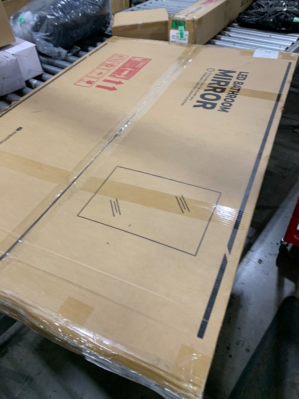 Photo 1 of TETOTE 55 x 36 Inch LED Mirror Bathroom Backlit,Anti Fog,Dimmable,Vanity Lighted Mirror,(Horizontal/Vertical)