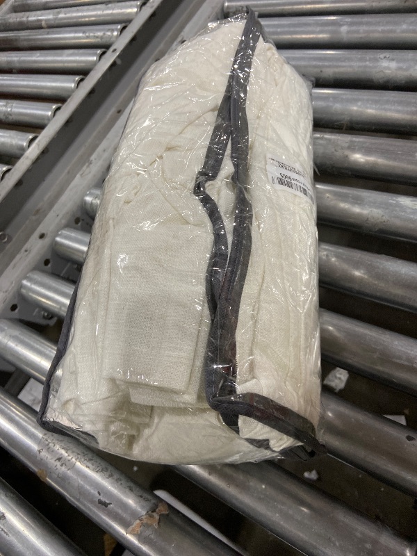 Photo 1 of 100 Inch Wide Curtains 84 Inches Long Linen Pinch Pleated Curtains for Patio Sliding Door Light Filtering Pinch Pleat Drapes Cream Ivory Boho Extra Wide 100 x 84 Drapes Living Dining Room 1 Panel