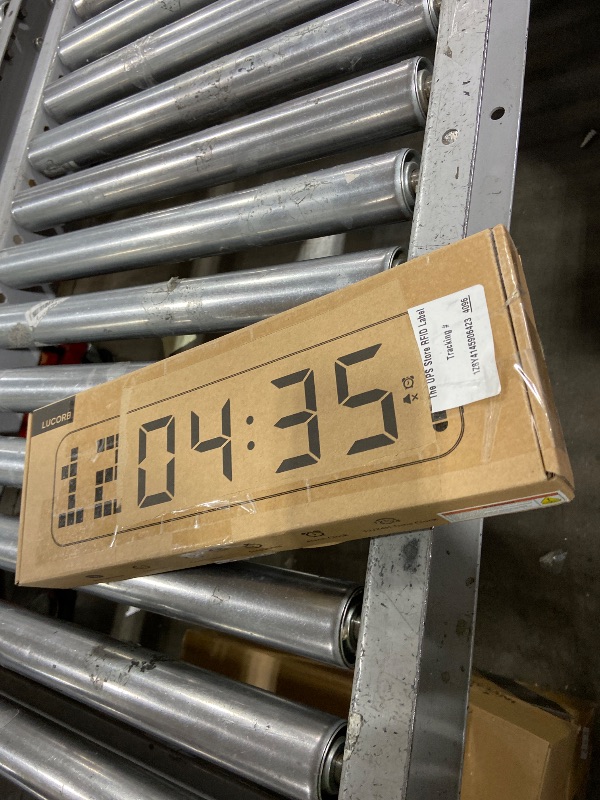 Photo 1 of LUCORB Gym Timer - Large Digital Gym Clock Wall with Interval Time Progress Bar, Countdown/Up Stopwatch, Remote Control for Home Gym Garage Boxing Crossfit