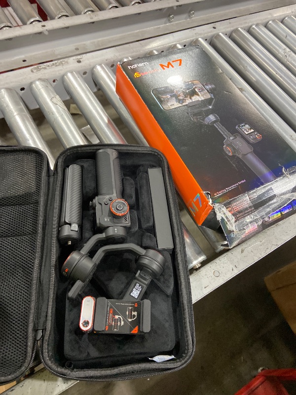 Photo 1 of Hohem iSteady M7 Gimbal Stabilizer for Smartphone, 3-Axis Phone Gimbal, Gimbal Stabilizer for iPhone & Android, AI Tracking Sensor with Fill Light, 1.4" Detachable Touchscreen Remote Control