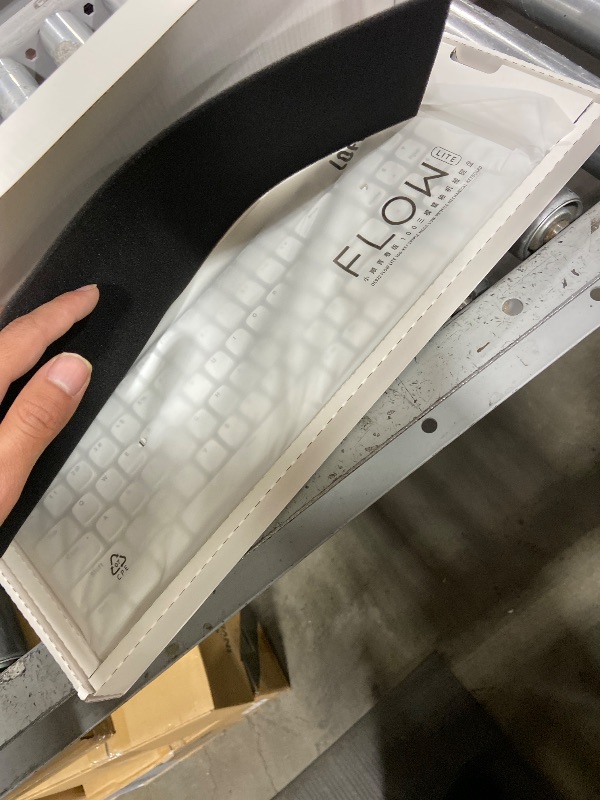 Photo 1 of Flow Lite 100 Keys Low Profile Mechanical Keyboard, Swappable Rechargeable Wireless Keyboard with 2.4G Receiver, Bluetooth and Wired Connection for Windows, Mac/ Specter Linear Switches (Off-white)