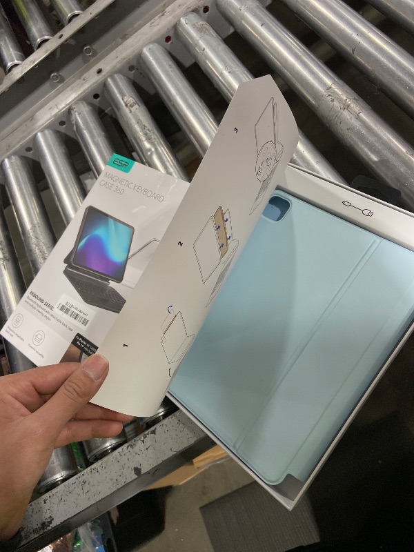 Photo 1 of ESR iPad Air 11 Inch Case with Keyboard (M3/M2, 2025/2024) & iPad Pro 11/Air 5th/4th Gen Keyboard, Easy-Set Magnetic Stand, Portrait/Raised Modes, with Removable Protective Case, Blue