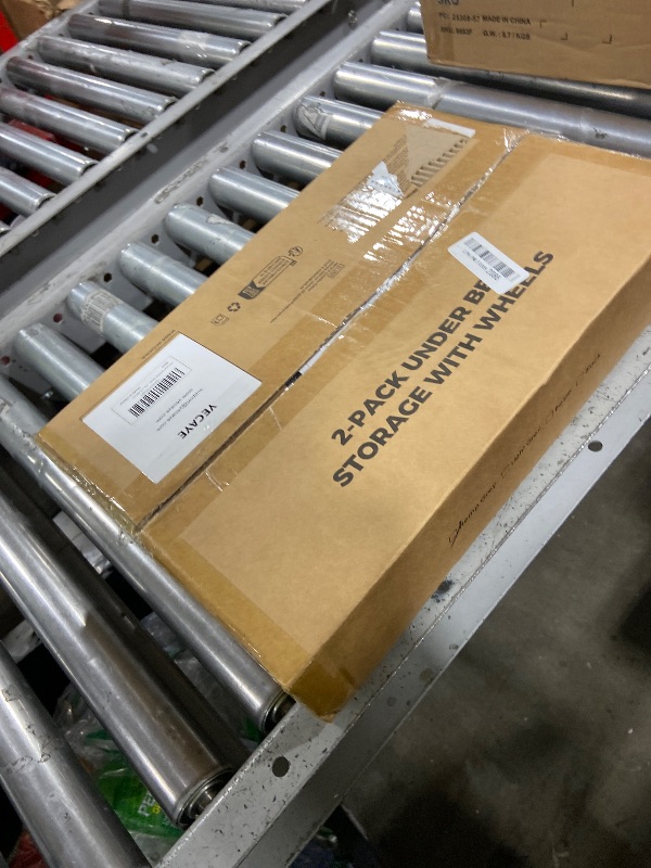 Photo 1 of Yecaye Under Bed Storage with Wheels, 2Pack Under Bed Storage Containers, Underbed Shoe Storage Organizer, Rolling Under Bed Metal Drawers for Clothes, Blankets(30.71 x 16.93 x 6.69 in)