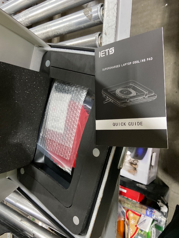 Photo 1 of IETS GT600 RGB Laptop Cooling Pad Equipped with Gigantic Turbo-Fan?5.5inch Diameter?,Sealed Foam for Rapid Cooling Gaming Laptop,14.1-19.3 inch Laptop Cooler with 3-Port USB Hub,Dust Filter