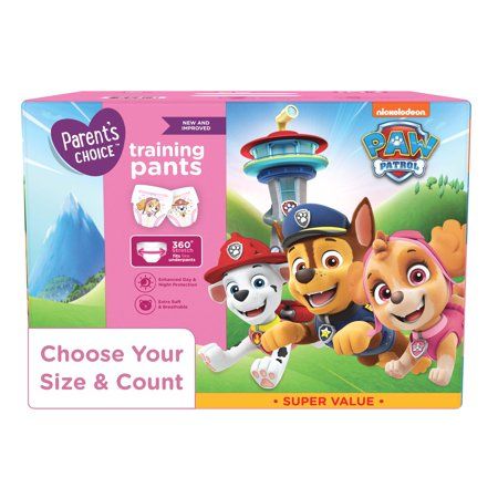 Photo 1 of Parent S Choice Paw Patrol Training Pants for Girls 4T/5T 70 Count (Select for More Options)
