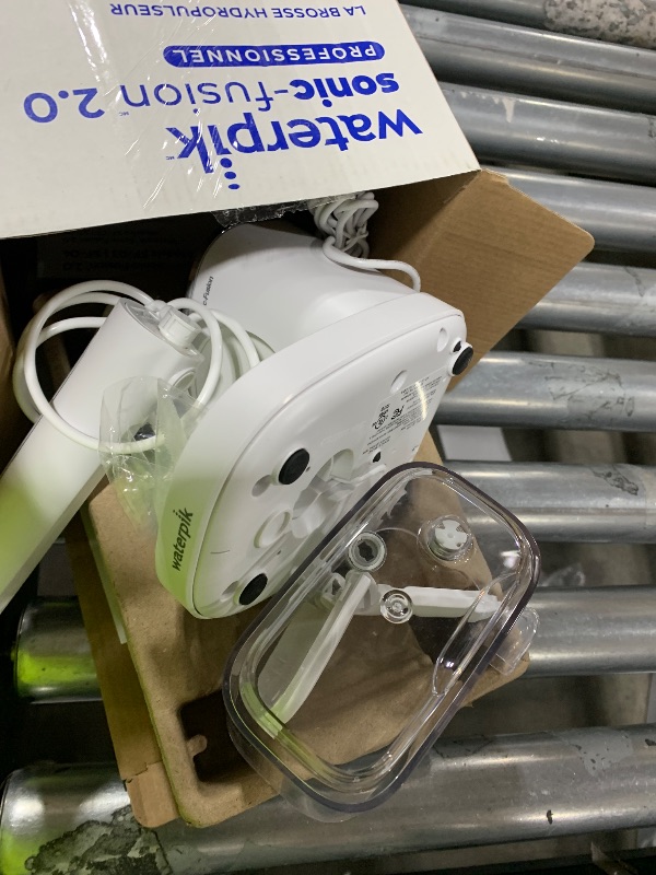 Photo 1 of Waterpik Sonic-Fusion 2.0 Professional Flossing Electric Toothbrush with Water Flosser Combo In One, White SF-04, Packaging May Vary