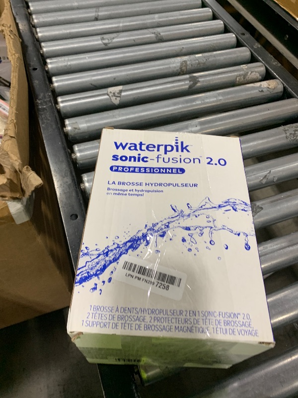 Photo 1 of Waterpik Sonic-Fusion 2.0 Professional Flossing Electric Toothbrush with Water Flosser Combo In One, White SF-04, Packaging May Vary