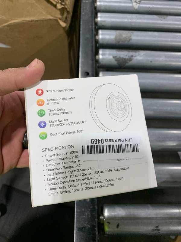 Photo 1 of RAYZEEK Ceiling Sensor Light Switch,360 Degree Occupancy Sensor,10A,120V Hard-Wired Motion Sensor,High Sensitive Motion Sensor Detector Light Switch,Neutral Wire Required,Commercial/Industrial Grade