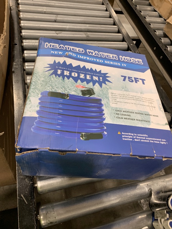 Photo 1 of REHOSEUP 75FT Heated Water Hose for RV, -45 ? Anti-freezing Electrically Heated Drinking Water Hose, Heated Garden Hose,Rv Freshwater Hoses with Fittings,RV Accessory