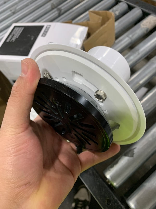 Photo 1 of Delta 4 Inch Matte Black Tile-In Round Shower Floor Drain with Gasket and Removable Drain Gate, Matte Black DT061411-BL