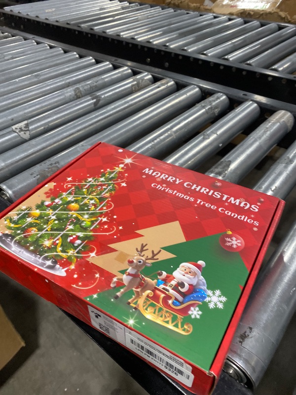 Photo 1 of Christmas Tree Candles, 12 Pack Flameless Taper Candles for Christmas Tree Decor, Battery Operated with Remote Flickering LED Candles with Clear Crystal Ball Gold Hook for Xmas Gift Wedding Home Decor