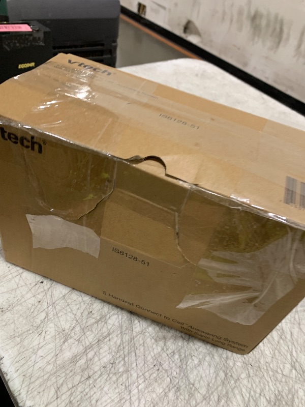 Photo 1 of VTech IS8128-51 Super Long Range 5-Handset DECT 6.0 Cordless Phone for Home with Answering Machine, 2300 ft Range, Call Blocking, Bluetooth Connect to Cell, Intercom