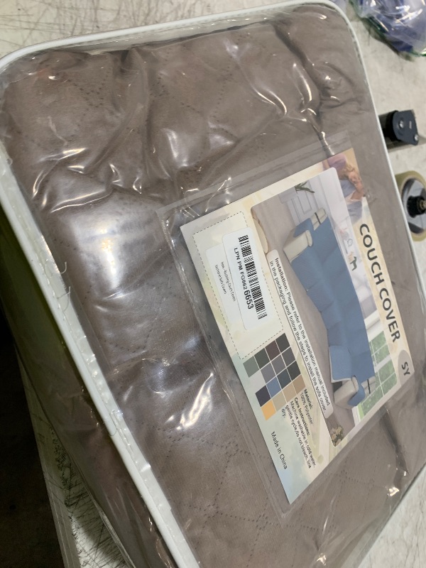 Photo 1 of SYJOVIA Recliner Sofa Covers 100% Waterproof Velvet L Shape Recliner Couch Covers for Sofa Pets Washable Anti Slip Recliner Slipcovers with Pockets (5 Seat Sofa with 1 Console, Brown)