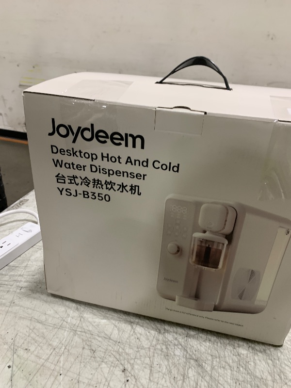 Photo 1 of Joydeem Instant Hot & Cold Water Dispenser, Automatic Tea & Coffee Brewer, Adjustable Temperature and Volume, BPA Free, 3.5L 120Oz