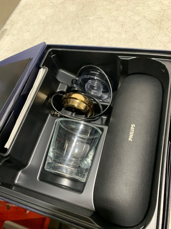 Photo 1 of Philips Sonicare DiamondClean Smart 9750 Electric Toothbrush, Sonic Toothbrush with App, Pressure Sensor, Brush Head Detection, 5 Brushing Modes and 3 Intensity Levels, Lunar Blue, Model HX9954/74