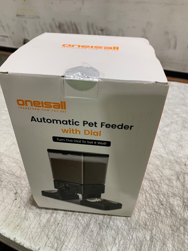 Photo 1 of oneisall Automatic Cat Feeder for 2 Cats, 20 Cups/5L Automatic Cat Food Dispenser for Small Pets Indoor, Timed Cat Feeder for Dry Food