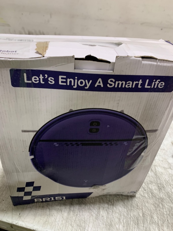 Photo 1 of Robot Vacuum and Mop Combo, 2-in-1 Mopping Robot Vacuum Cleaner with 2300Pa Suction, 2.87'' Slim Design, Wi-Fi/App/Voice Control, 3D Obstacle Avoidance&Self-Charging for Hard Floors, Carpets, Pet Hair