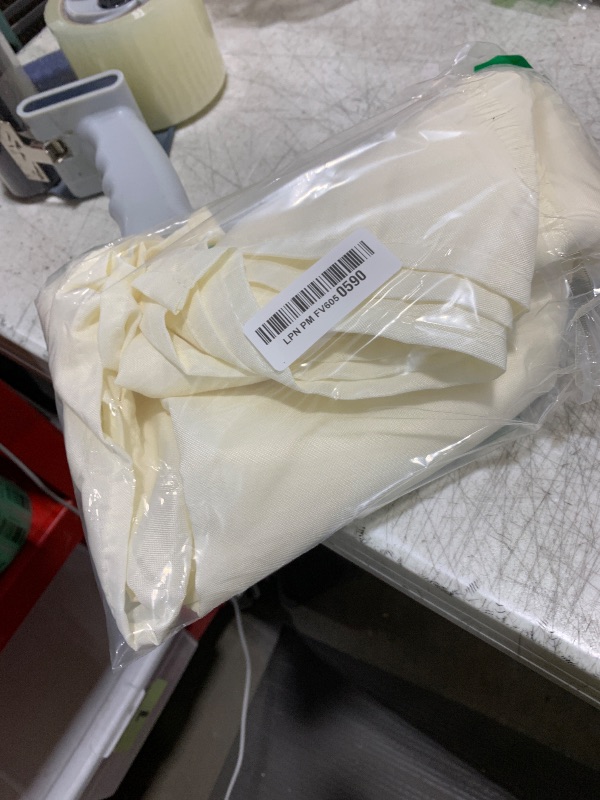 Photo 1 of sancua Rectangle Tablecloth - 60 x 84 Inch - Stain and Wrinkle Resistant Washable Polyester Table Cloth, Decorative Fabric Table Cover for Dining Tables, Buffet Parties and Camping, Beige