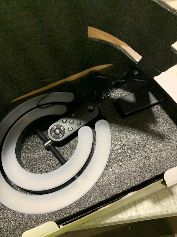 Photo 1 of EPABINA Floor Lamp for Living Room, 75.5 Inch Tall Standing Lamp for Bedroom with 2 312° Rotatable Ring Lights, 36W Bright Stepless Dimmable LED Floor Light with Remote Control for Office Dining Room