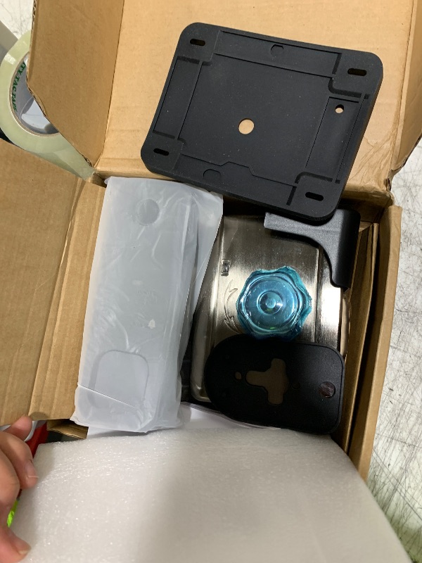 Photo 1 of Smart Gate Lock, Electronic Gate Locks for Outdoor Fence, Keyless Smart Rim Lock, Electric Sided Keypad Locks with App Control, IC Card, Keys, Anti-Peep Touchscreen, Perfect for Fence and Outdoor